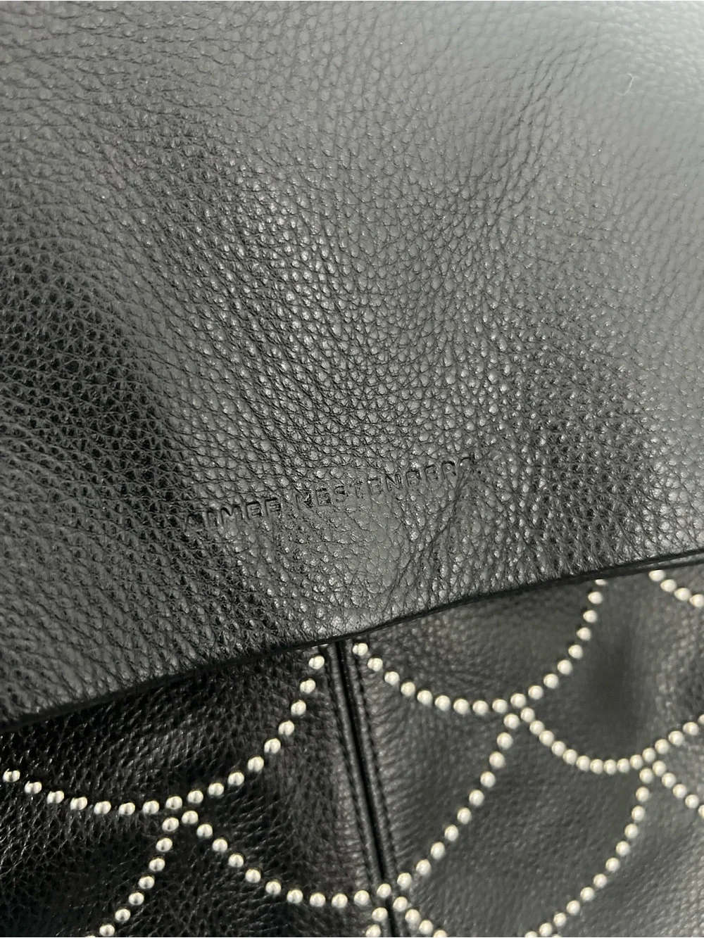 Aimee Kestenberg Bali Black Stud-Accent Hobo Bag